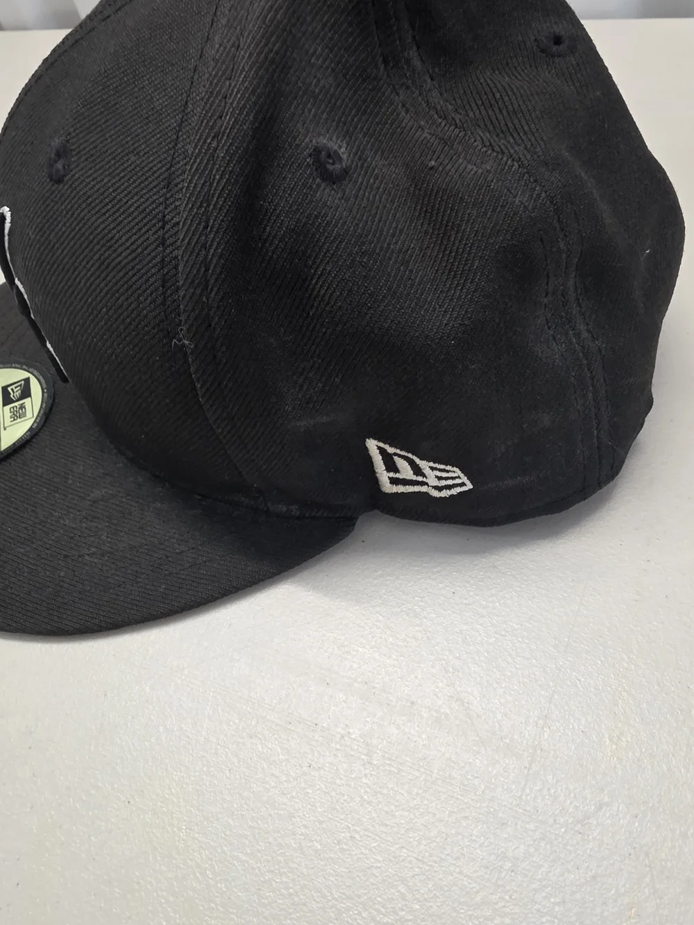 New Era Black Fitted Cap with White Atlanta 'A' Logo